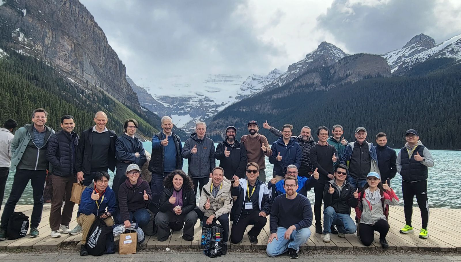 RMURE 2026 conference participants at Lake Louise in Banff National Park